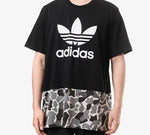 adidas originals Camouflage Leopard print Short Sleeve Black DN8033
