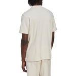 Men's adidas originals Printing Brand Logo Solid Color Short Sleeve White Polo Shirt IB7723
