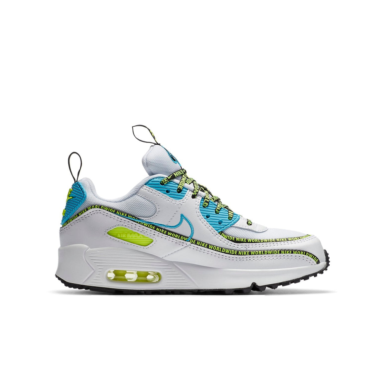 (GS) Nike Air Max 90 SE 'Worldwide Pack - Blue Fury Volt' CV7665-100