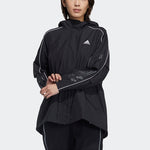 (WMNS) adidas Cny Jkt Warm Sports Lacing Woven Fleece Lined Hooded Jacket Black GP0625