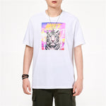 Men's Nike Printing Sports Breathable Round Neck Short Sleeve White T-Shirt DJ1406-100
