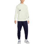 Nike Giannis Logo Printing Drawstring Hoodie 'White Navy' DQ5650-133