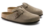 Birkenstock Boston Soft Footbed Mules 'Taupe ' 560771