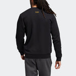 Men's adidas Kc Sweat Bj Beijing Subject Printing Round Neck Pullover Long Sleeves Sports Black HD4101