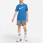 Nike Sportswear Swoosh Casual Sports Round Neck Short Sleeve Blue DC5095-407