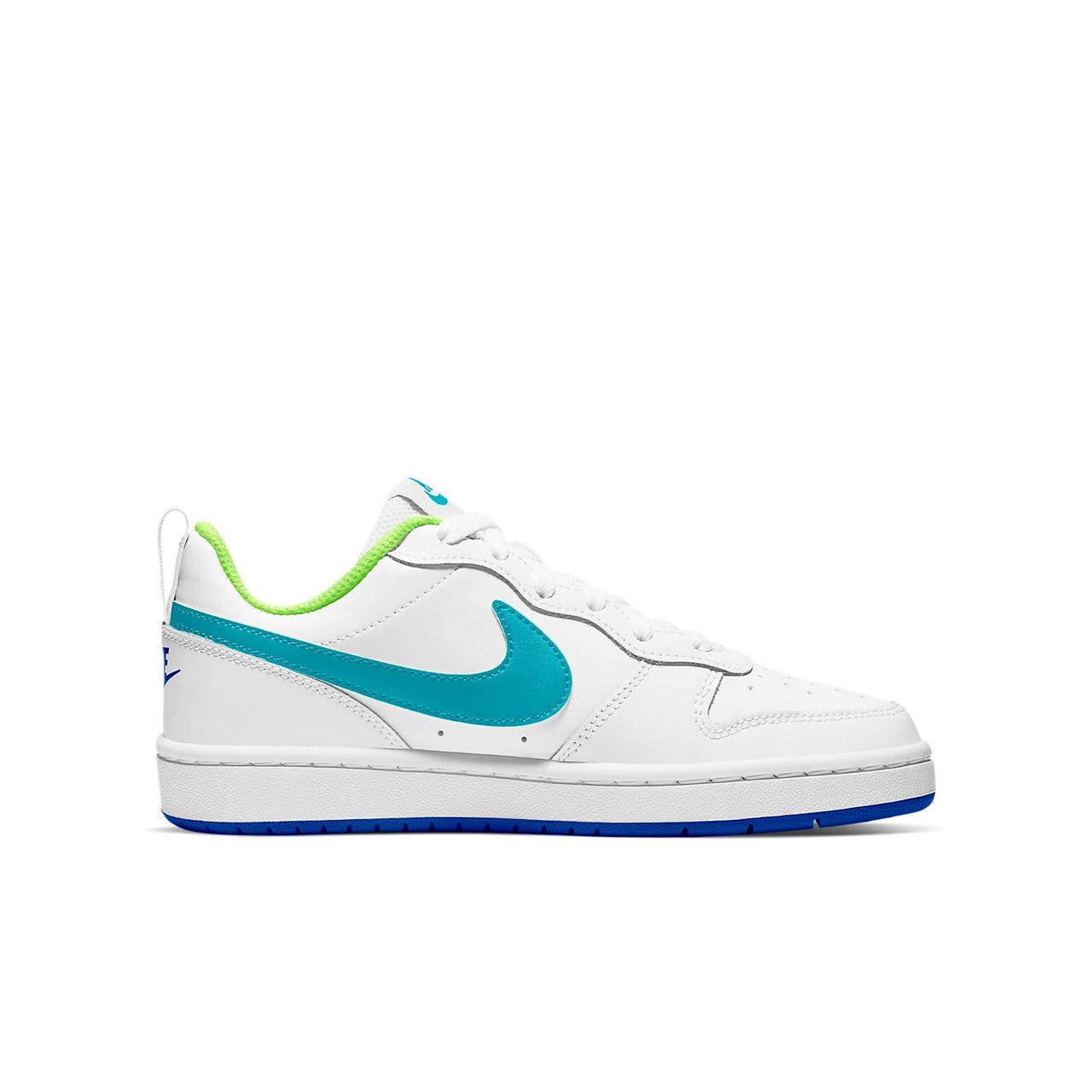 (GS) Nike Court Borough Low 2 'White Teal Blue' BQ5448-105