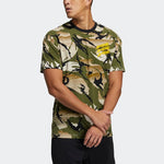 adidas Ub Gfx T Aop Sports Stylish Camouflage Printing Short Sleeve Yellow GP0883