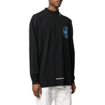 Men's Off-White Alphabet 3D Pattern Printing Long Sleeves Black T-Shirt OMAB032R201850031088