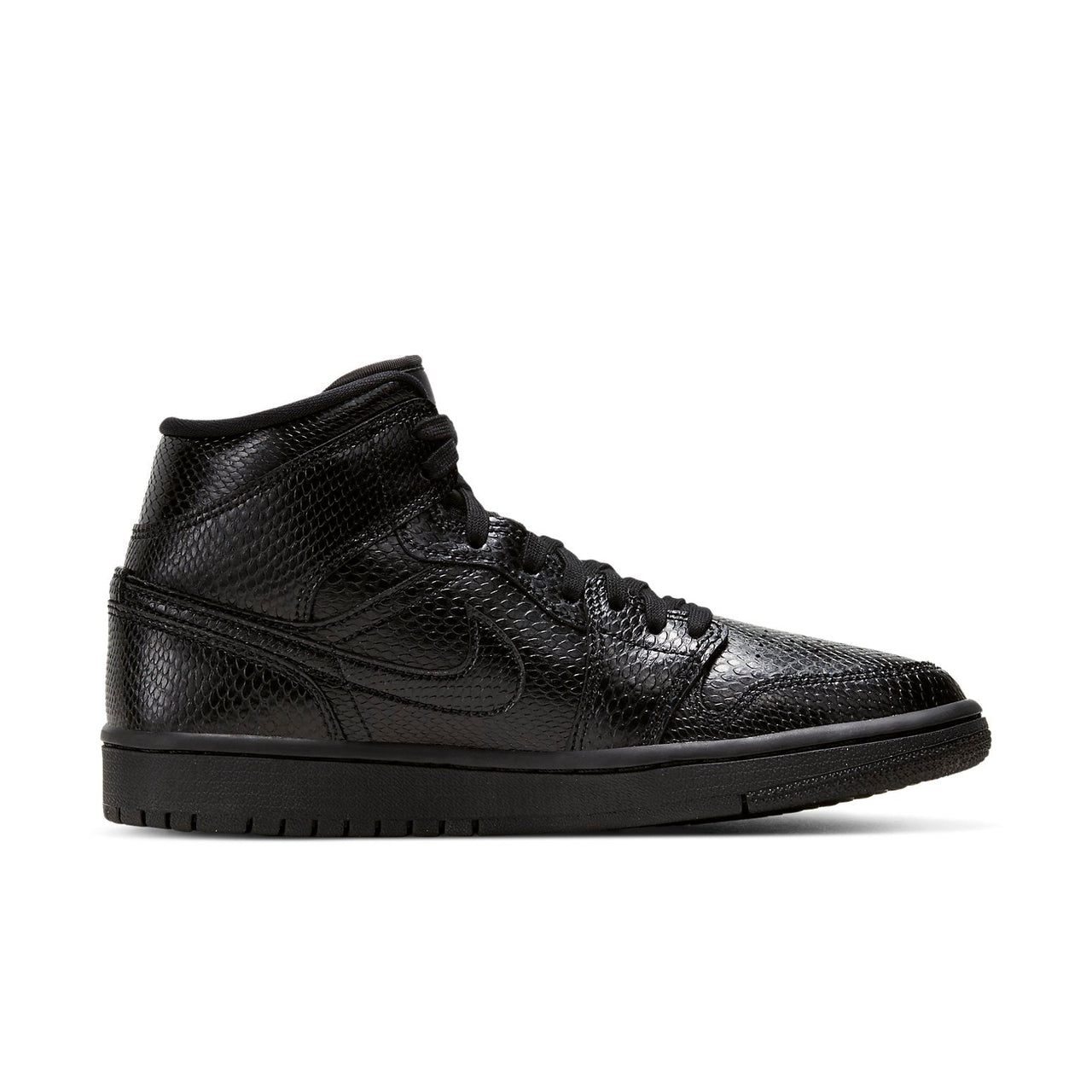 (WMNS) Air Jordan 1 Mid 'Black Snakeskin' BQ6472-010