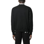 Men's Off-White FW22 Solid Color Logo Printing Round Neck Long Sleeves Version Black OMBA057C99FLE01010011001