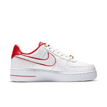 (WMNS) Nike Air Force 1 07 LUX Luxury 'White Red' 898889-101