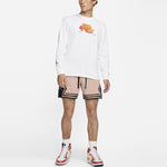 Men's Air Jordan Casual Sports Breathable Long Sleeves White T-Shirt DH8807-100