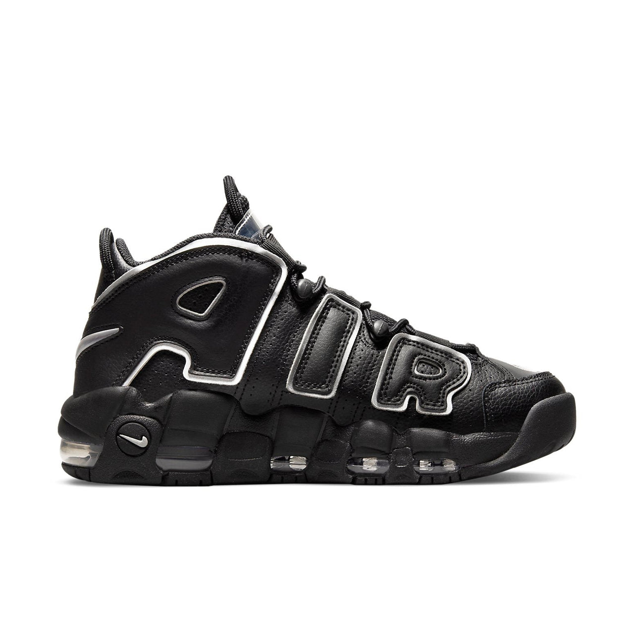 (WMNS) Nike Air More Uptempo 'Black Metallic Silver' DQ0839-001
