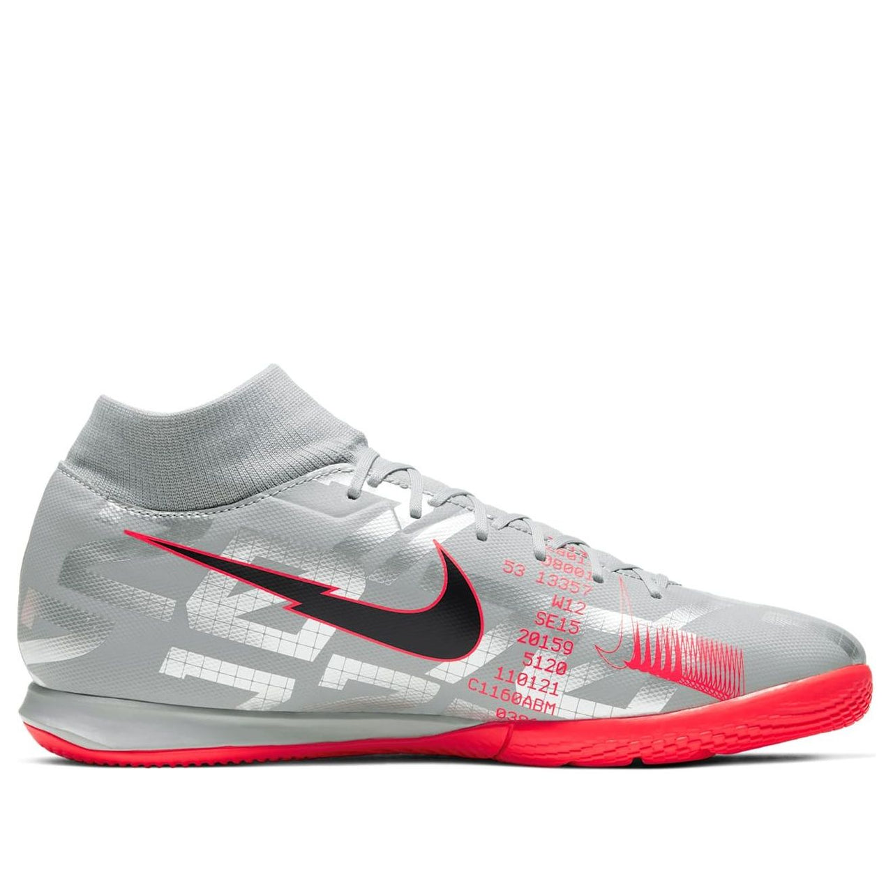 Nike Mercurial Superfly 7 Academy IC 'Metallic Grey Crimson' AT7975-906
