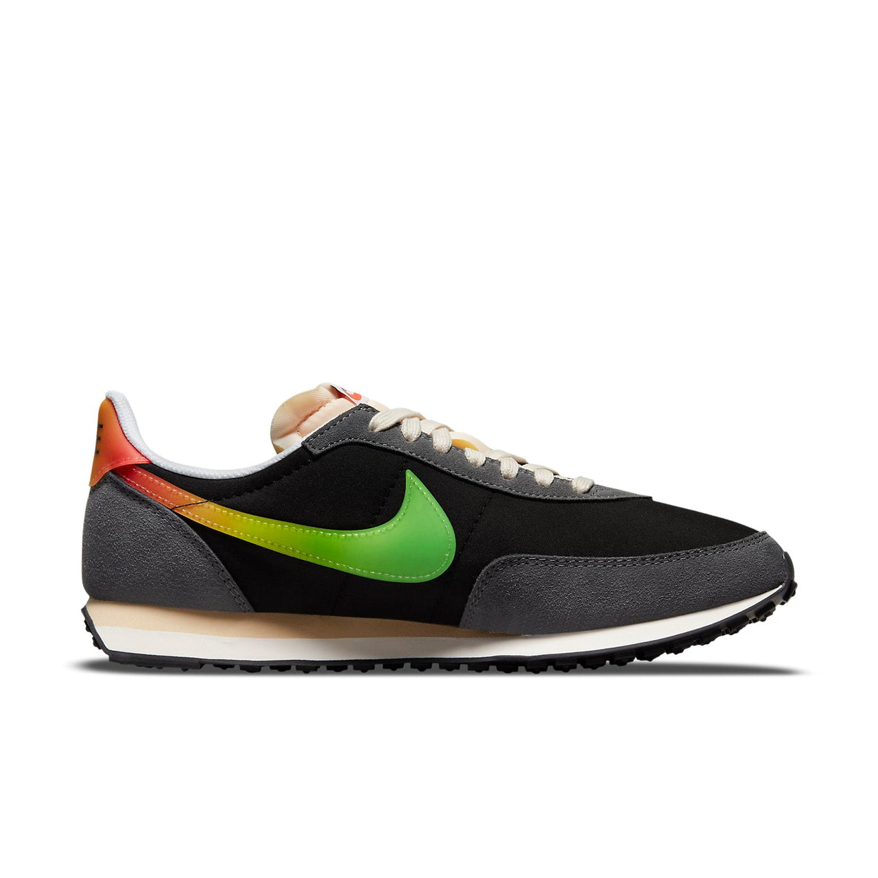 Nike Waffle Trainer 2 Low-Top Sneakers Black/Green DQ4995-010