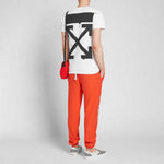 Men's Off-White x The Simpsons/ The Simpsons Crossover Printing Short Sleeve Ordinary Version White T-Shirt OMAA027S191850340188