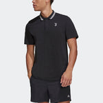 adidas Printing lapel Short Sleeve Polo Shirt Black HB6015