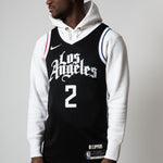 Nike NBA Sports Quick Dry Basketball Jersey/Vest SW Fan Edition Los Angeles Clippers Leonard 2 Black CN1735-017