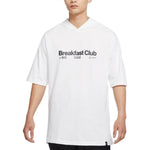 Men's Nike Alphabet Printing Hooded Pullover Short Sleeve White T-Shirt DQ7383-100