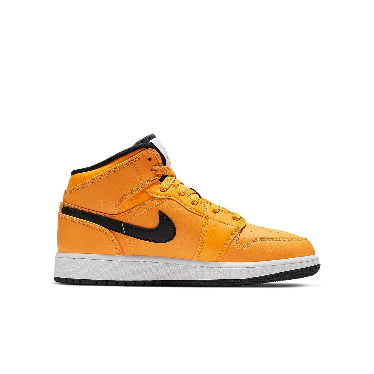 (GS) Air Jordan 1 Mid 'University Gold Black' 554725-700