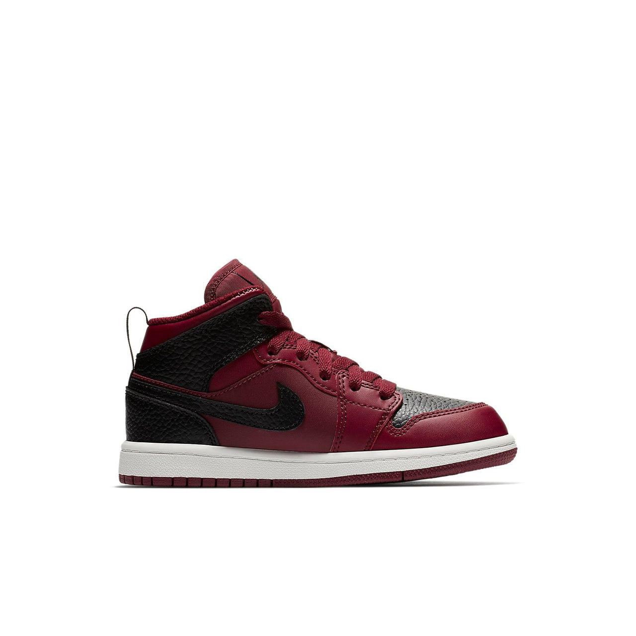 (PS) Air Jordan 1 Mid 'Team Red Black' 640734-601