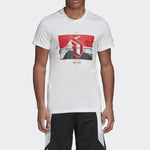 adidas Pattern Printing Short Sleeve White GD6598