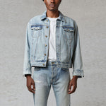 Fear of God Essentials FW20 Light Denim Trucker Jacket 'Indigo' FOG-FW20-363