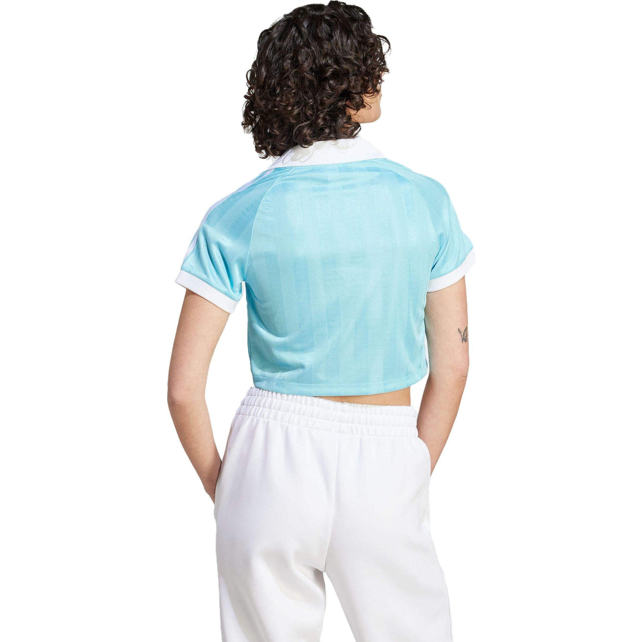 (WMNS) adidas Football Crop Top 'Light Aqua' IR9779