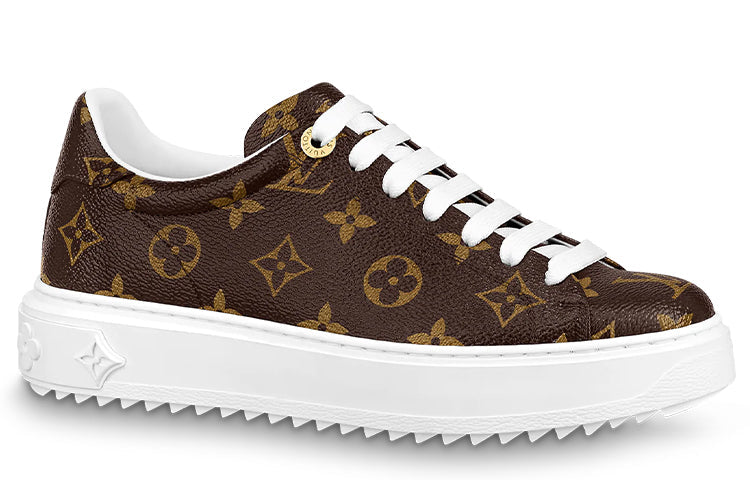 (WMNS) LOUIS VUITTON Time Out Sneakers 'Brown Monogram' 1A8FJP