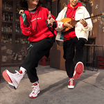 (WMNS) Converse New Year Series Tiger Stripes Hoodie Red 10024158-A01