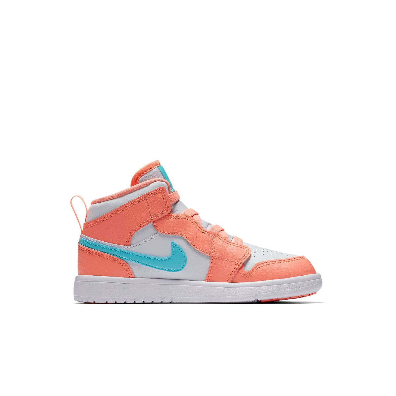 (PS) Air Jordan 1 Mid Alt 'White Orange' AT4612-814