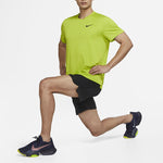 Men's Nike Pro Dri-FIT Solid Color Casual Sports Quick Dry Round Neck Short Sleeve Atomic Green T-Shirt CZ1182-377