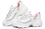 (WMNS) Skechers D'lites 1.0 GS White/Grey/Pink 66666214-WGYP