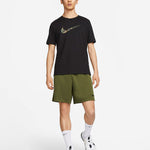 Men's Nike Camouflage Logo Printing Casual Round Neck Short Sleeve Black T-Shirt DR7562-010