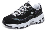 (WMNS) Skechers D'Lites Low-Top Sneakers Black/White 11916-BKW