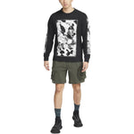 Men's Nike SS22 ACG Large Abstract Rock Pattern Printing Round Neck Pullover Black DQ4962-010