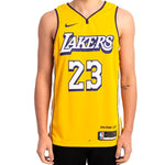 Nike NBA City limited Basketball Vest SW Fan Edition 19-20 Season Lakers LeBron James 23 Yellow AV4646-729