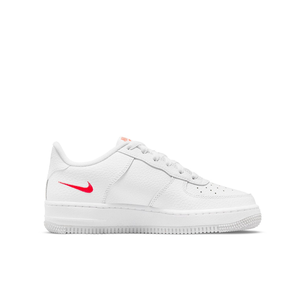 (GS) Nike Air Force 1 Low 'Multi-Swoosh White Particle Grey Photon Dust Bright Crimson' DO6486-100
