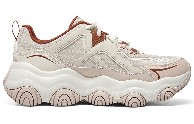 (WMNS) Skechers D'lites 1.0 Sneakers 'Beige Pink' 896265-NTBR