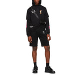 Off-White C/O Virgil Abloh Men'S Black Diag Stencil Sweatshorts OMCI006R190030151028