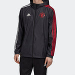 adidas Manchester United Soccer/Football Sports Jacket Black GD9007