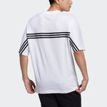 adidas neo M Brlv Tee2 Casual Sports Round Neck Short Sleeve White H59451