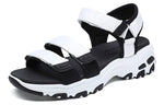 (WMNS) Skechers D'Lites Sandal GS Black/White 31514-WBK