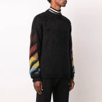 Off-White Gradient Slogan Logo Sweater Men's Black OMHA036F20KNI0011087