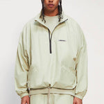 Fear of God Essentials FW20 Half Zip Track Jacket 'Sage' 0202250500025012