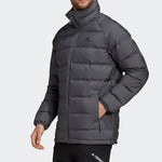 adidas Helionic Stand Collar Stay Warm Casual Sports Down Jacket Gray FT2530