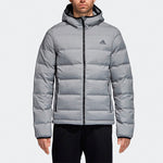 adidas logo hooded Stay Warm Casual Outdoor Down Jacket Asia Edition Gray CZ1386