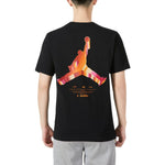 Men's Jordan Printing Logo Solid Color Round Neck Short Sleeve Black T-Shirt DH8967-010