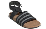 (WMNS) adidas Adilette Ankle Wrap 'Black Grey' EG3850
