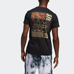 adidas Harden Stepback Basketball Sports Round Neck Short Sleeve Black FM4784